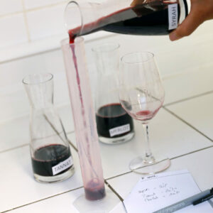 Expérience d'oenologue
